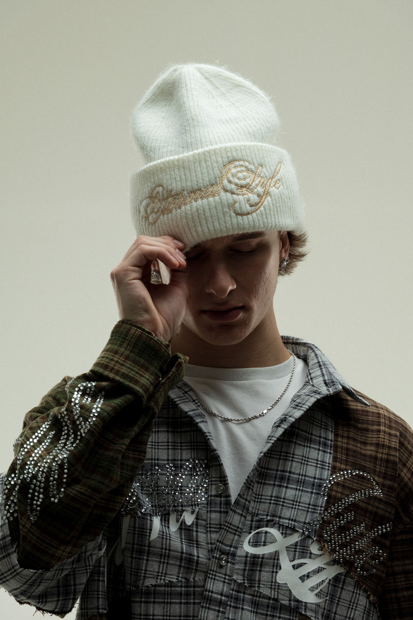 SIGNATURE BEANIE [IVORY]