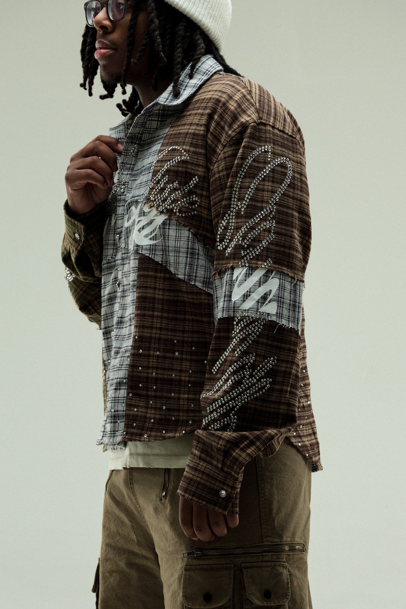 EARTH DAY PATCHWORK FLANNEL